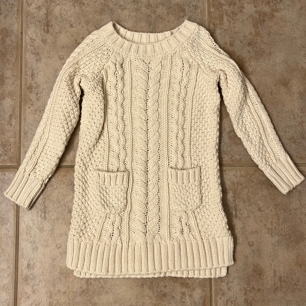 Girl’s BabyGap Cream Sweater Dress